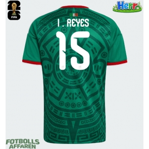 Mexiko Israel Reyes #15 Hemmatröja VM 2026 Kortärmad